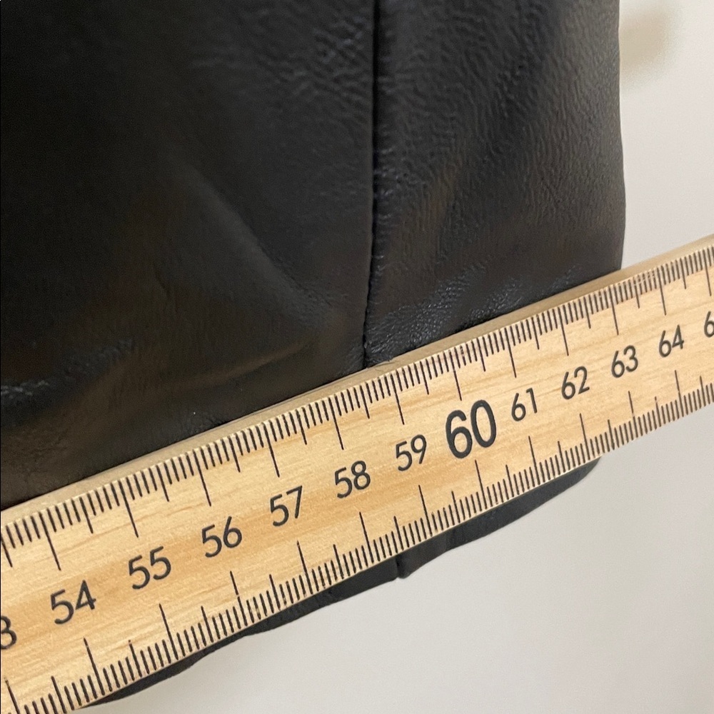 Danier - Classic 90s Vintage Button Down LeatherJacket With Liner - Black S - Picture 11 of 14